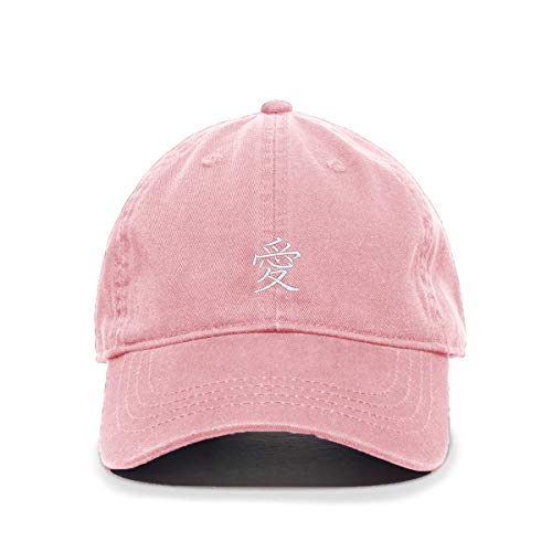 Japanese Love Baseball Cap Embroidered Cotton Adjustable Dad Hat - Picture 10 of 19