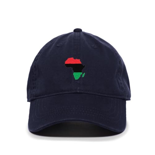 Africa Map Colored Embroidered Baseball Cap Cotton Adjustable Dad Hat - Picture 11 of 19