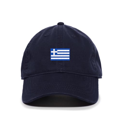 Greece Flag Embroidered Baseball Cap Cotton Adjustable Dad Hat - Picture 11 of 19