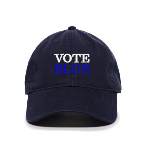 Vote Blue Election Democrats Embroidered Baseball Cap Adjustable Dad Hat - Picture 11 of 19