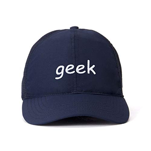 Geek Baseball Cap Embroidered Cotton Adjustable Dad Hat - Picture 11 of 19