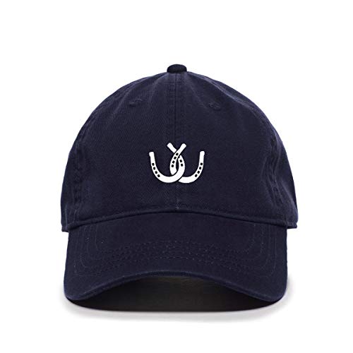 Horse Shoes Baseball Cap Embroidered Cotton Adjustable Dad Hat - Picture 11 of 19