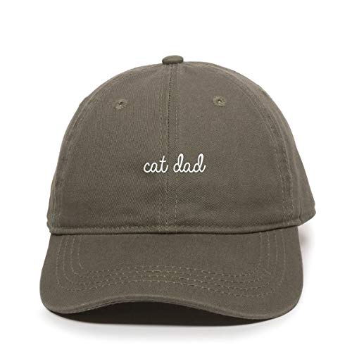 Cat Dad Baseball Cap Embroidered Cotton Adjustable Dad Hat - Picture 12 of 19