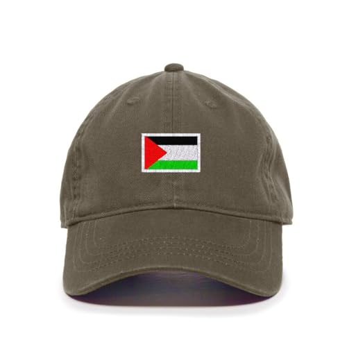 Palestine Flag Embroidered Baseball Cap Cotton Adjustable Dad Hat - Picture 12 of 19