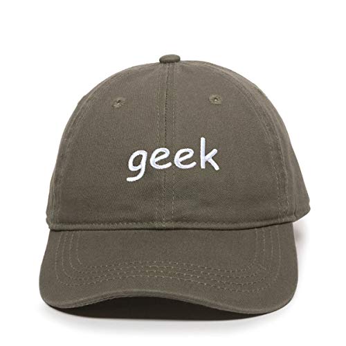 Geek Baseball Cap Embroidered Cotton Adjustable Dad Hat - Picture 12 of 19