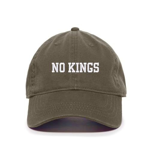 No Kings Democrats Anti Republican Embroidered Baseball Cap Adjustable Dad Hat - Picture 10 of 16
