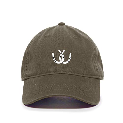 Horse Shoes Baseball Cap Embroidered Cotton Adjustable Dad Hat - Picture 12 of 19