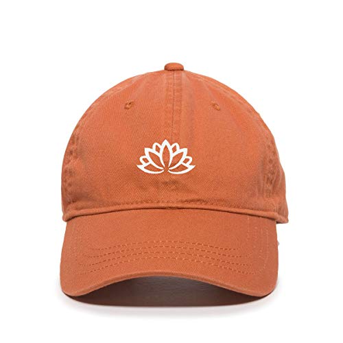 Lotus Flower Baseball Cap Embroidered Cotton Adjustable Dad Hat - Picture 13 of 19