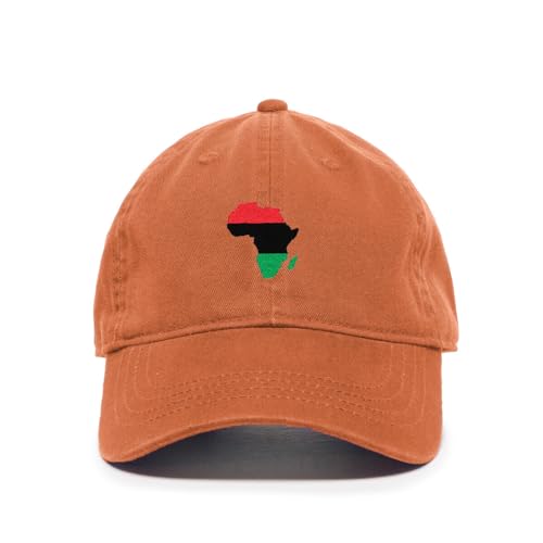 Africa Map Colored Embroidered Baseball Cap Cotton Adjustable Dad Hat - Picture 13 of 19
