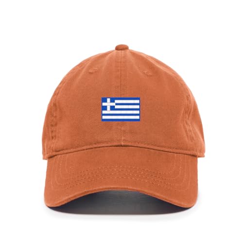 Greece Flag Embroidered Baseball Cap Cotton Adjustable Dad Hat - Picture 13 of 19