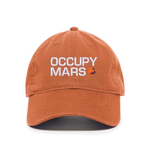 Occupy Mars Embroidered Baseball Cap Cotton Adjustable Dad Hat - Picture 13 of 19