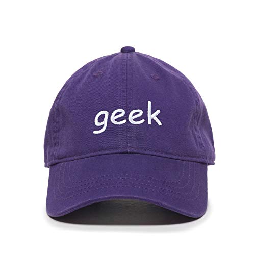 Geek Baseball Cap Embroidered Cotton Adjustable Dad Hat - Picture 13 of 19