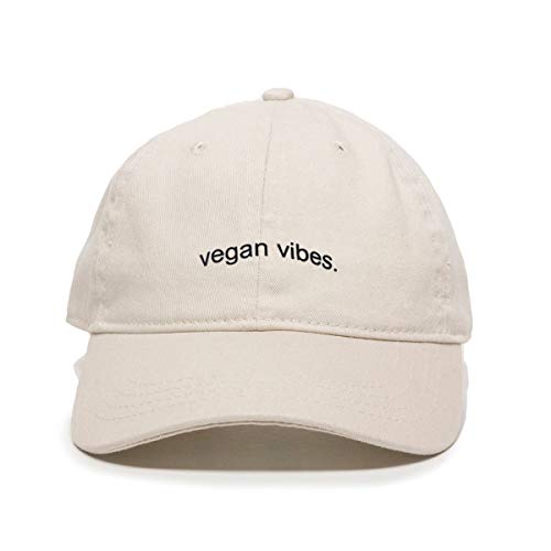 Vegan Vibes Baseball Cap Embroidered Cotton Adjustable Dad Hat - Picture 14 of 19