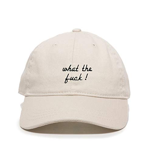 What The F*ck! Baseball Cap bestickt Baumwolle verstellbar Papa Mütze - Bild 14 von 19