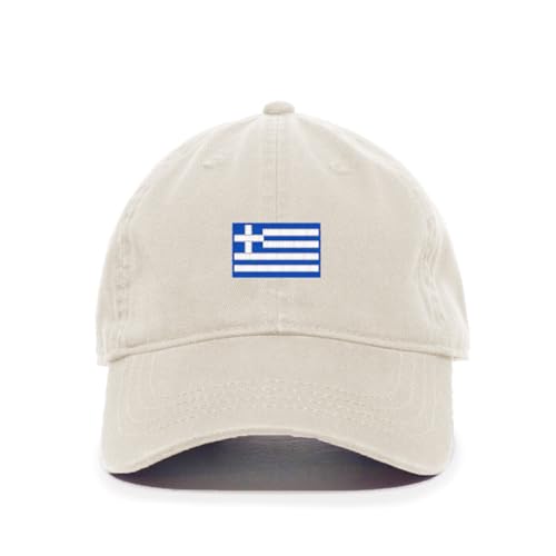 Greece Flag Embroidered Baseball Cap Cotton Adjustable Dad Hat - Picture 14 of 19