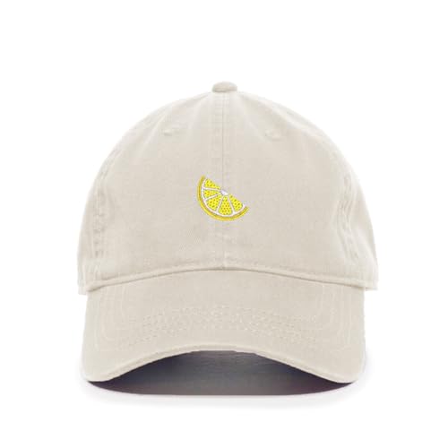 Lemon Slice Embroidered Baseball Cap Cotton Adjustable Dad Hat - Picture 14 of 19