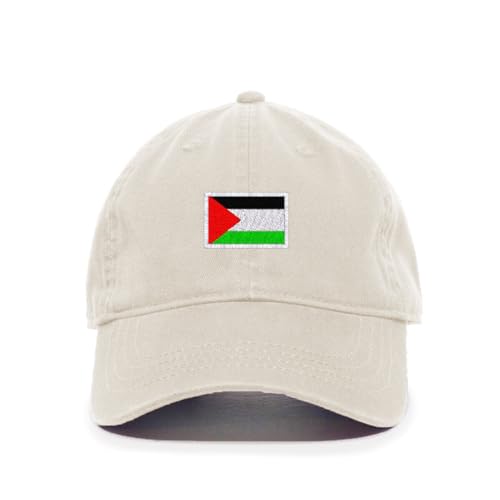 Palestine Flag Embroidered Baseball Cap Cotton Adjustable Dad Hat - Picture 14 of 19