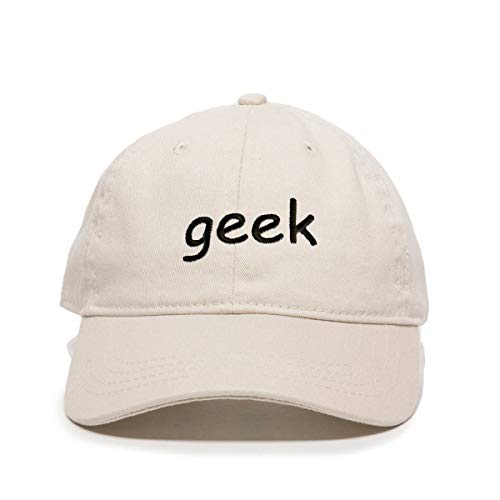 Geek Baseball Cap Embroidered Cotton Adjustable Dad Hat - Picture 14 of 19