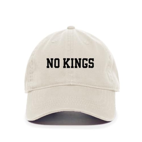 No Kings Democrats Anti Republican Embroidered Baseball Cap Adjustable Dad Hat - Picture 12 of 16