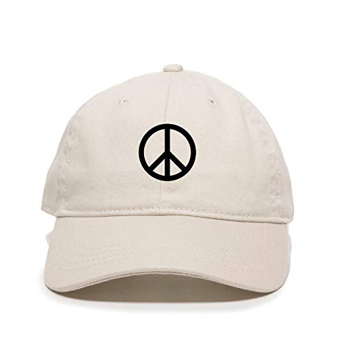 Baseballmütze Peace Logo bestickt Baumwolle verstellbar Papa Mütze - Bild 14 von 19