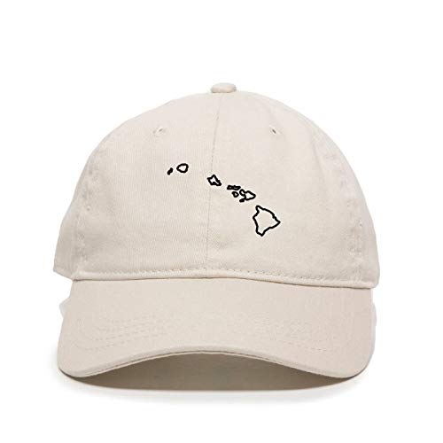 Hawaii Map Outline Baseball Cap Embroidered Cotton Adjustable Dad Hat - Picture 14 of 19