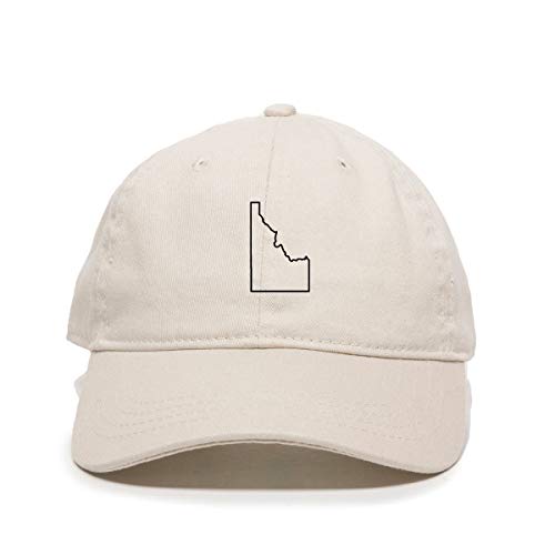 Idaho Map Outline Baseball Cap Embroidered Cotton Adjustable Dad Hat - Picture 14 of 19