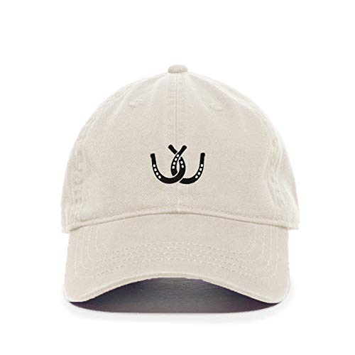 Horse Shoes Baseball Cap Embroidered Cotton Adjustable Dad Hat - Picture 14 of 19