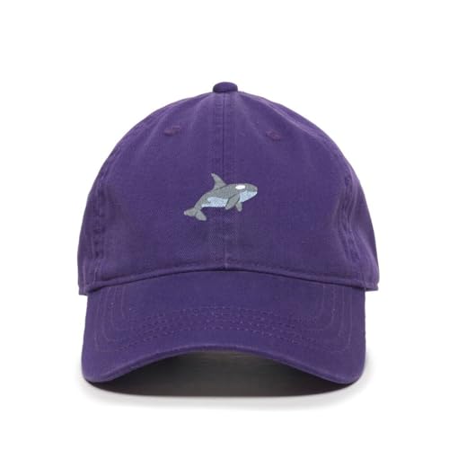 Killer Whale Embroidered Baseball Cap Cotton Adjustable Dad Hat - Picture 15 of 19