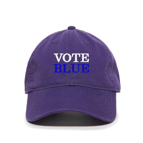 Vote Blue Election Democrats Embroidered Baseball Cap Adjustable Dad Hat - Picture 15 of 19