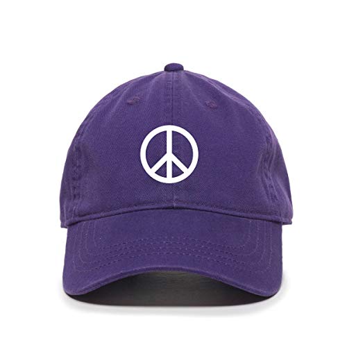 Baseballmütze Peace Logo bestickt Baumwolle verstellbar Papa Mütze - Bild 15 von 19