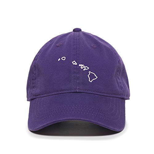 Hawaii Map Outline Baseball Cap Embroidered Cotton Adjustable Dad Hat - Picture 15 of 19