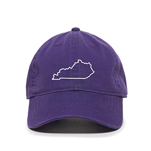 Kentucky Map Outline Dad Baseball Cap Embroidered Cotton Adjustable Dad Hat - Picture 15 of 19