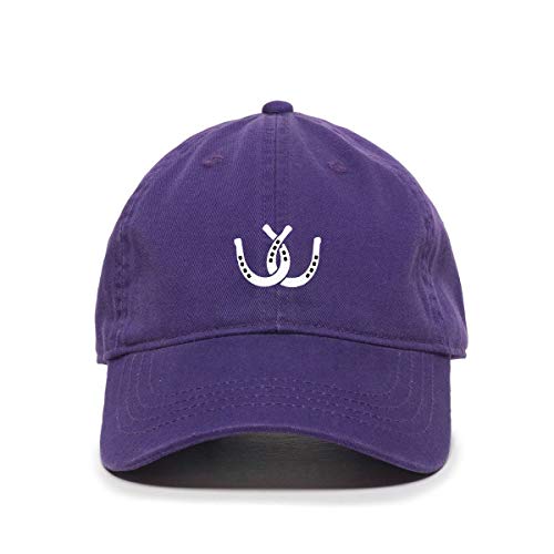 Horse Shoes Baseball Cap Embroidered Cotton Adjustable Dad Hat - Picture 15 of 19