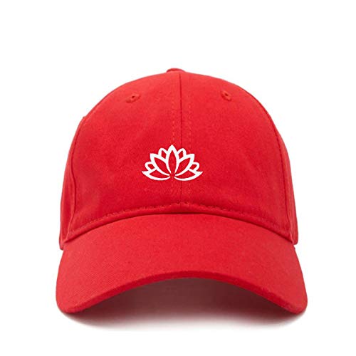 Lotus Flower Baseball Cap Embroidered Cotton Adjustable Dad Hat - Picture 16 of 19