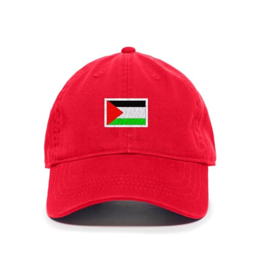 Palestine Flag Embroidered Baseball Cap Cotton Adjustable Dad Hat - Picture 16 of 19