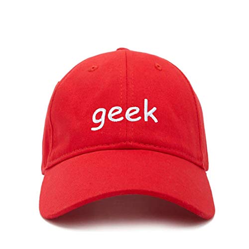 Geek Baseball Cap Embroidered Cotton Adjustable Dad Hat - Picture 16 of 19