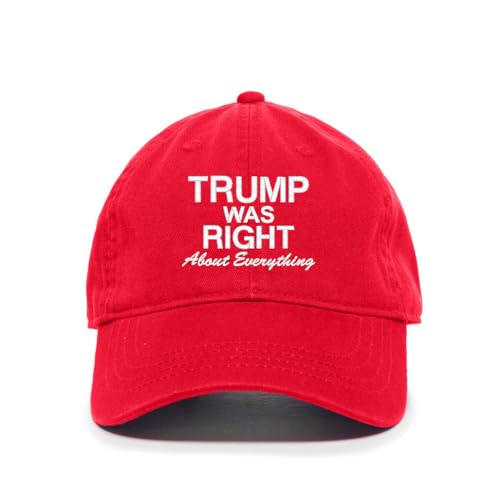 Baseballmütze Trump was Right About Everything bestickt verstellbar Papa Mütze - Bild 16 von 19