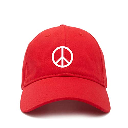 Baseballmütze Peace Logo bestickt Baumwolle verstellbar Papa Mütze - Bild 16 von 19