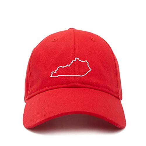 Kentucky Map Outline Dad Baseball Cap Embroidered Cotton Adjustable Dad Hat - Picture 16 of 19