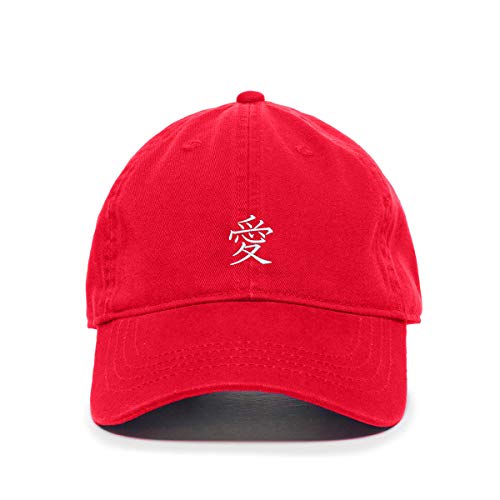 Japanese Love Baseball Cap Embroidered Cotton Adjustable Dad Hat - Picture 16 of 19