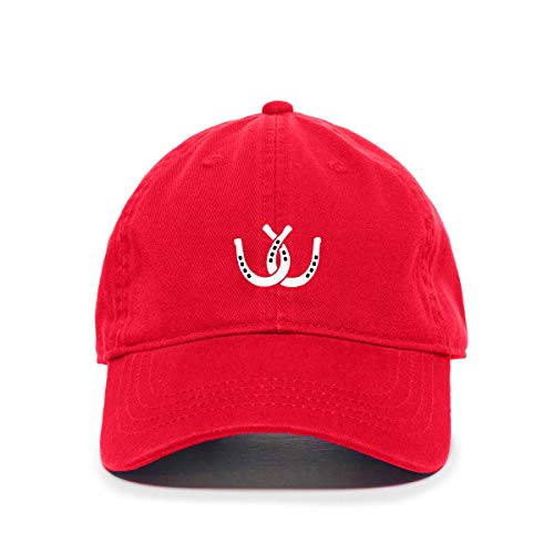 Horse Shoes Baseball Cap Embroidered Cotton Adjustable Dad Hat - Picture 16 of 19
