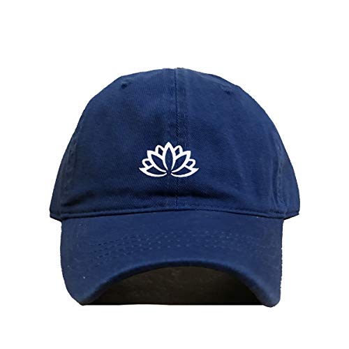 Lotus Flower Baseball Cap Embroidered Cotton Adjustable Dad Hat - Picture 17 of 19