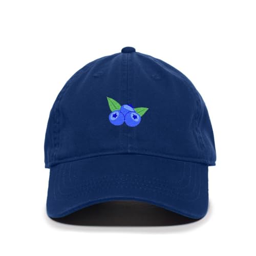 Blueberries Embroidered Baseball Cap Cotton Adjustable Dad Hat - Picture 17 of 19