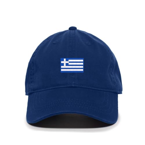 Greece Flag Embroidered Baseball Cap Cotton Adjustable Dad Hat - Picture 17 of 19