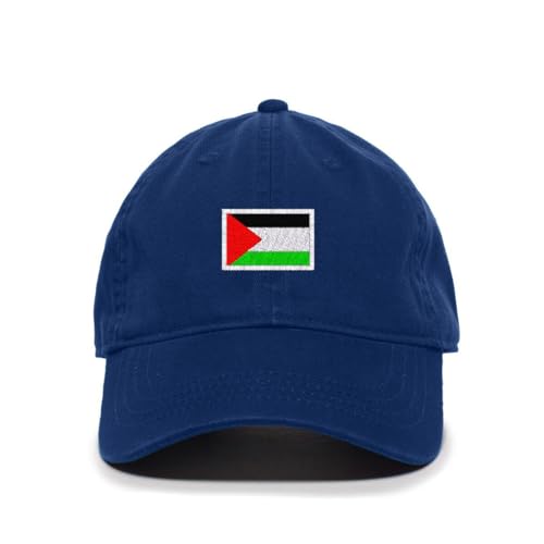 Palestine Flag Embroidered Baseball Cap Cotton Adjustable Dad Hat - Picture 17 of 19