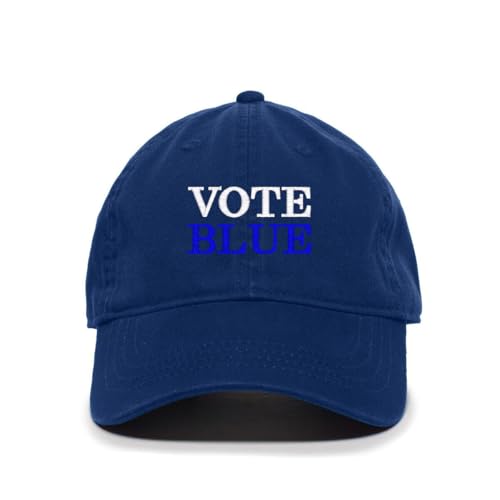 Vote Blue Election Democrats Embroidered Baseball Cap Adjustable Dad Hat - Picture 17 of 19