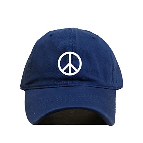 Baseballmütze Peace Logo bestickt Baumwolle verstellbar Papa Mütze - Bild 17 von 19