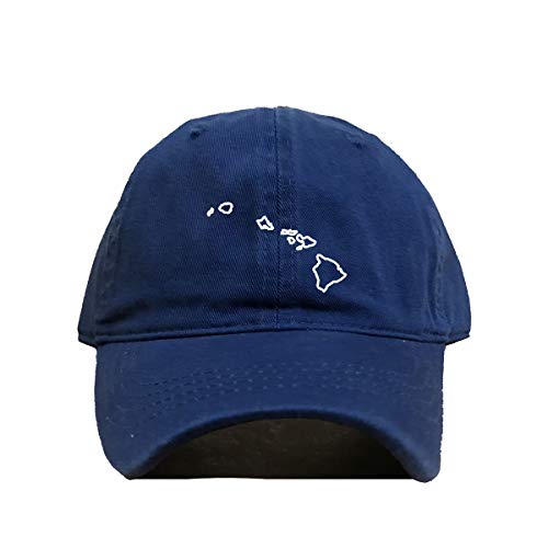 Hawaii Map Outline Baseball Cap Embroidered Cotton Adjustable Dad Hat - Picture 17 of 19