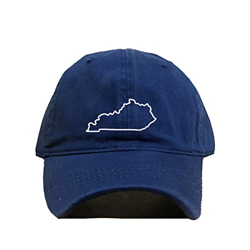 Kentucky Map Outline Dad Baseball Cap Embroidered Cotton Adjustable Dad Hat - Picture 17 of 19