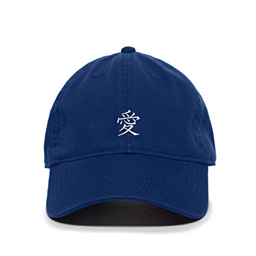 Japanese Love Baseball Cap Embroidered Cotton Adjustable Dad Hat - Picture 17 of 19